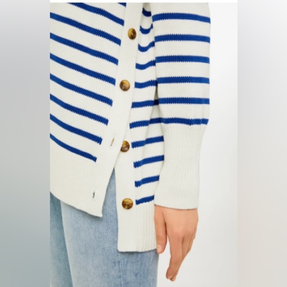 Blue Stripe Bar Harbor Sweater - Picture 4 of 9